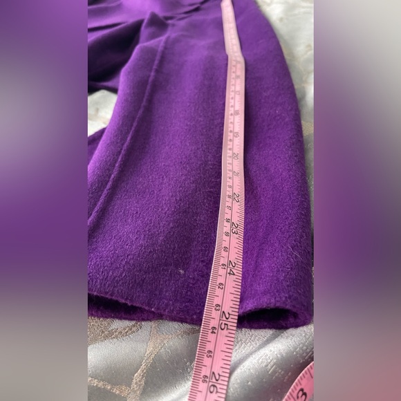 New Lauren Ralph Lauren Belted
Wool Blend Wrap Coat Size 16
Women Purple Agate - Picture 13 of 13